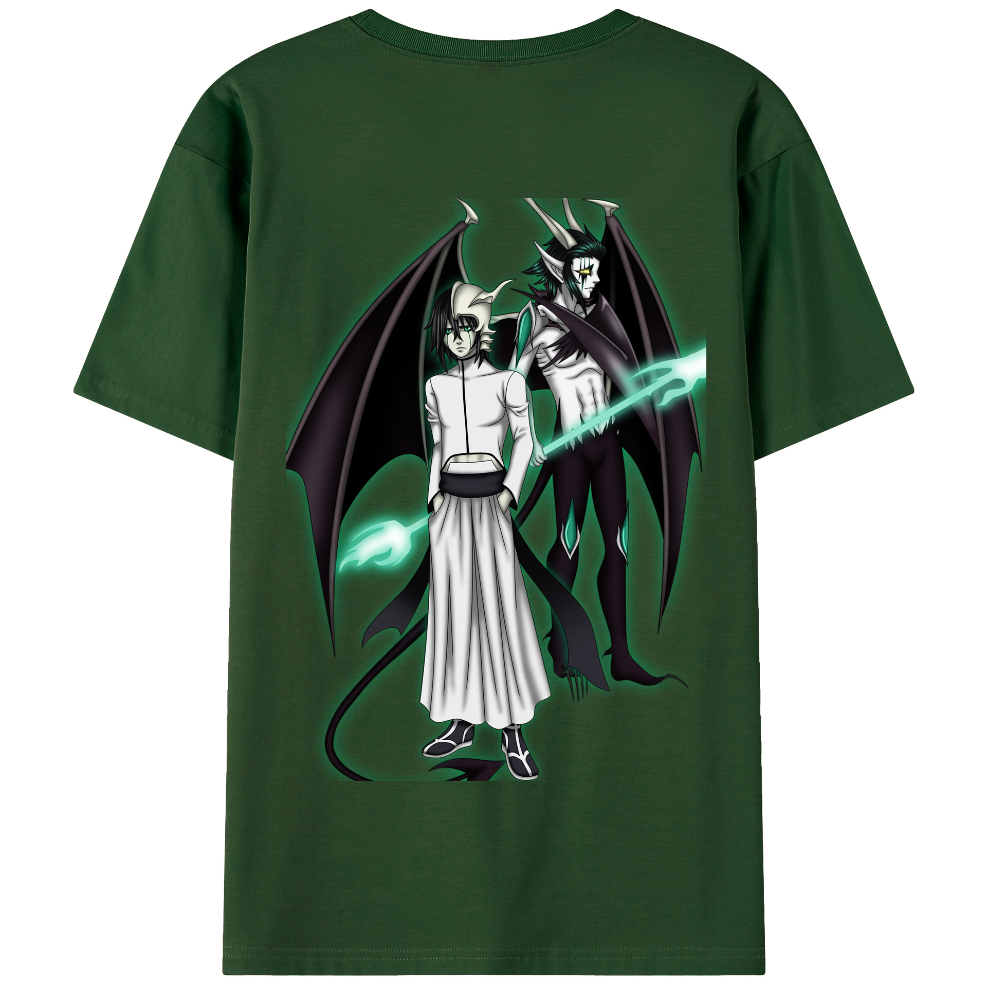 （画像用） ブリーチ ウルキオラ·シファー BLEACH Ulquiorra cifer 綿100％半袖Tシャツ（背面プリント）